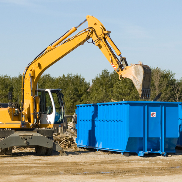 can i choose the location where the residential dumpster will be placed in Western Nebraska